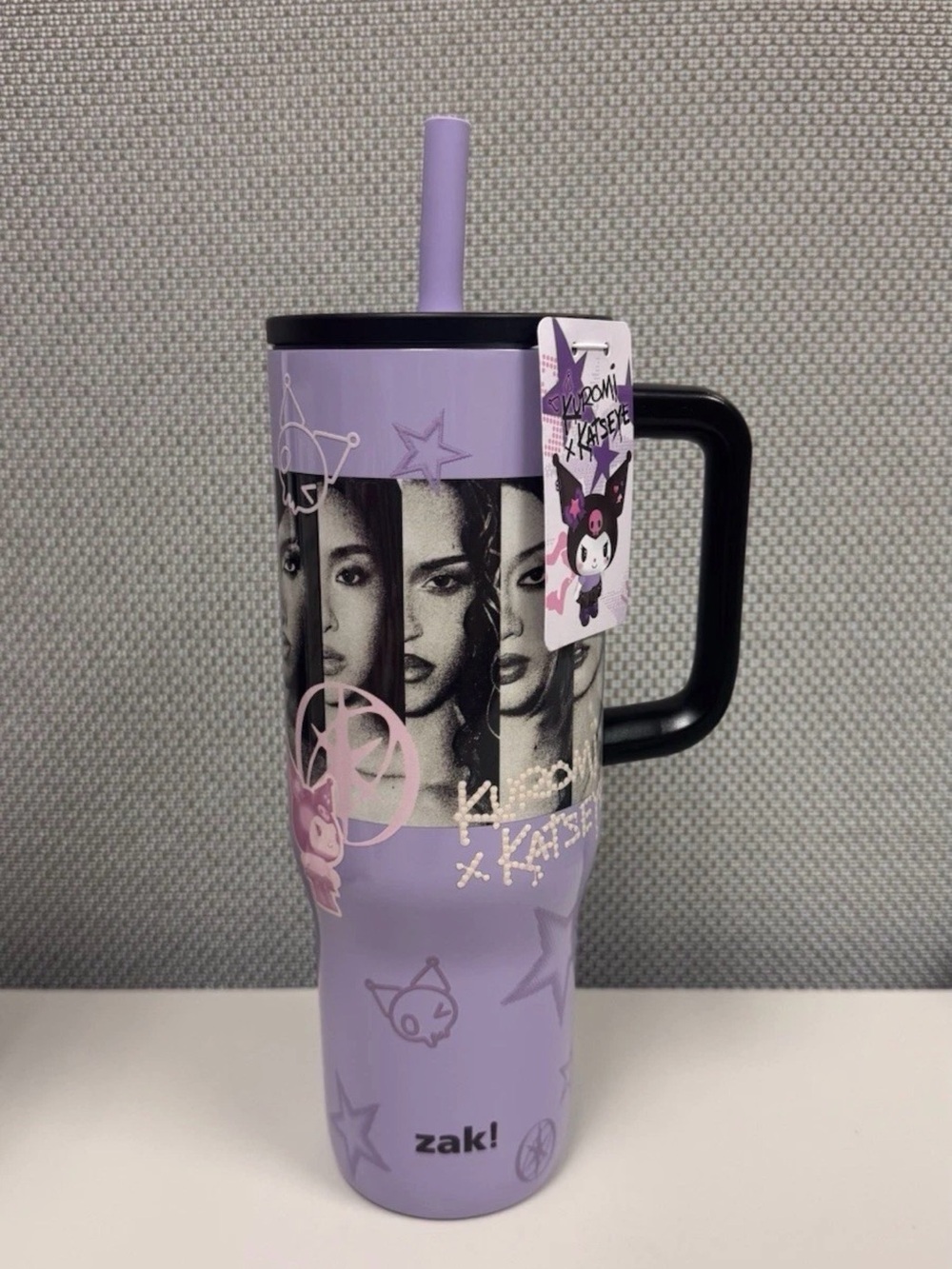 Katseye x Sanrio Kuromi  30oz Spill Proof Tumbler Cup Limited Edition NWT Eyekon